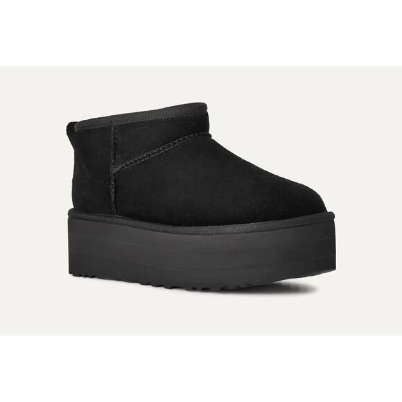 UGG Shoes - UGG Women's Classic Ultra Mini Platform Black Size 9